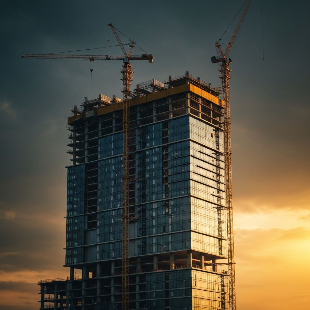 Modern construction project